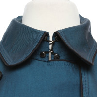 Burberry Jacket/Coat Cotton in Petrol
