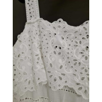 Elie Saab Kleid aus Baumwolle in Weiß