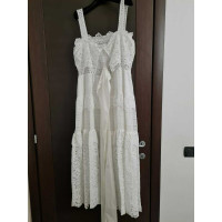 Elie Saab Kleid aus Baumwolle in Weiß