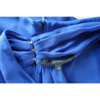 Gucci Oberteil aus Seide in Blau