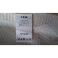 A.P.C. Jacke/Mantel aus Wolle in Creme