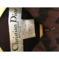 Christian Dior Veste/Manteau en Laine en Bordeaux