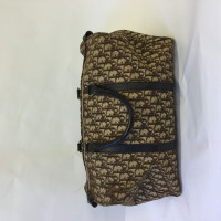 Christian Dior Handtasche aus Canvas in Braun