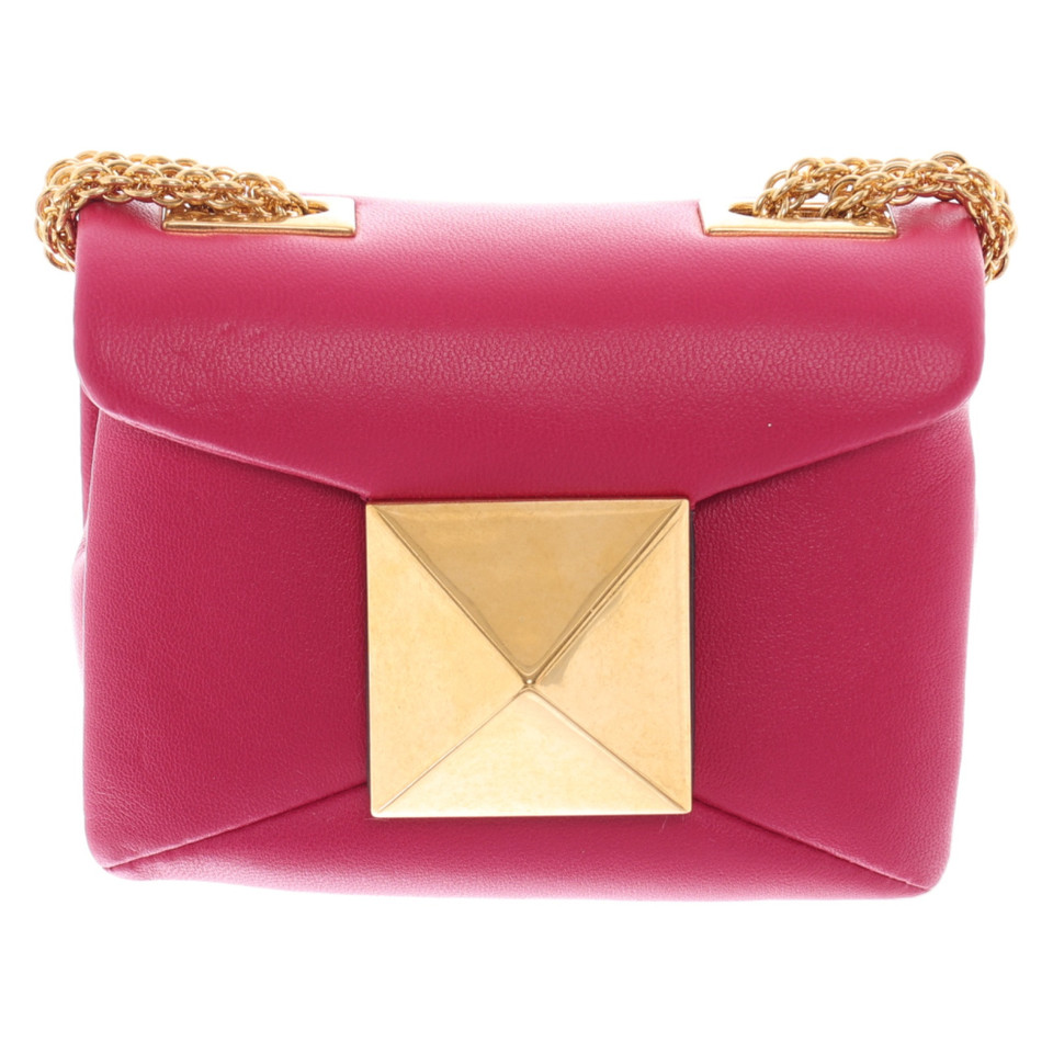 Valentino Garavani One Stud Bag aus Leder in Rosa / Pink