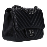 Chanel Classic Flap Bag Small Leer in Zwart