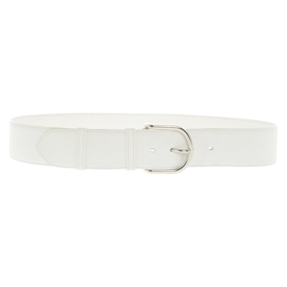 Hermès Cintura in Pelle in Bianco
