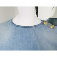 Balmain Top Cotton in Blue