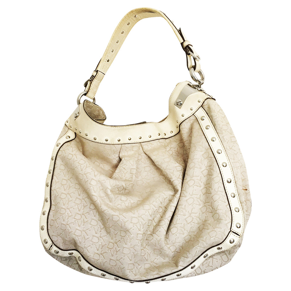 Dkny Borsa a tracolla in Tela in Beige