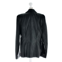 Laurèl Leather Blazer in black