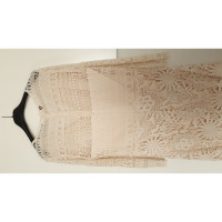 Twin Set Simona Barbieri Kleid aus Baumwolle in Beige