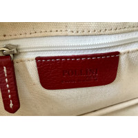 Pollini Clutch Bag Leather in Red