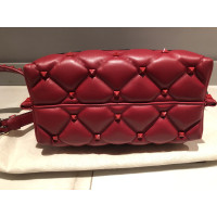 Valentino Garavani Rockstud Spike Medium Leer in Rood