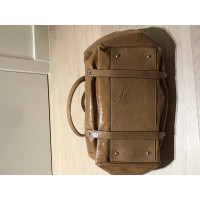 Max Mara Tote bag Patent leather in Beige