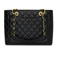 Chanel Grand  Shopping Tote Leather in Black
