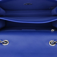 Chanel Flap Bag aus Leder in Blau