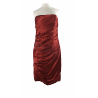 Vera Wang Robe en Soie en Rouge