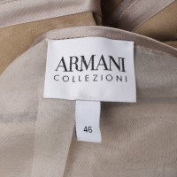 Armani Collezioni Leather blazer in beige