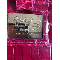 Ralph Lauren Handtasche aus Leder in Rot