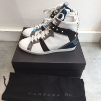 Barbara Bui Sneaker in Pelle in Bianco