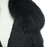 Versace Down coat with fur collar