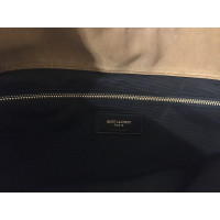 Saint Laurent Tote bag Suède in Bruin