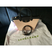Longchamp Handtas Leer in Huidskleur