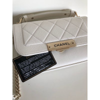 Chanel Schoudertas Leer in Wit
