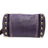 Gucci Handtasche aus Leder in Violett