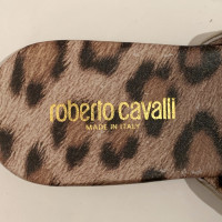 Roberto Cavalli Sandalen aus Leder in Gold