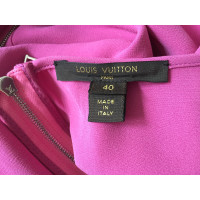 Louis Vuitton Vestito in Seta in Fucsia