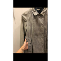 Miu Miu Jacket/Coat Leather in Grey
