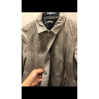 Miu Miu Veste/Manteau en Cuir en Gris