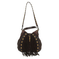 Gucci Babouska Shoulder Bag Leer in Bruin