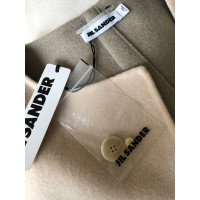 Jil Sander Veste/Manteau en Laine en Crème