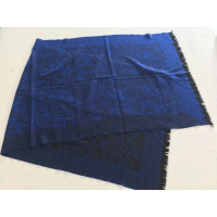 Versace Schal/Tuch aus Wolle in Blau
