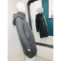 Dkny Jacke/Mantel aus Wolle in Grau