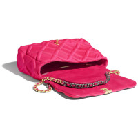 Chanel Classic Flap Bag in Jersey in Fucsia