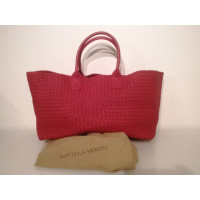 Bottega Veneta Shopper Leather in Red