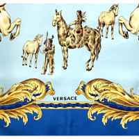 Versace Sciarpa in Seta in Blu