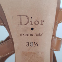 Christian Dior Sandali in Pelle in Marrone