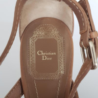 Christian Dior Sandals Leather in Brown