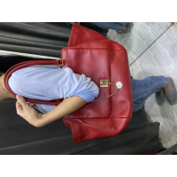 Dolce & Gabbana Shopper aus Leder in Rot