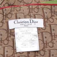 Christian Dior Gonna con dettagli in pelle