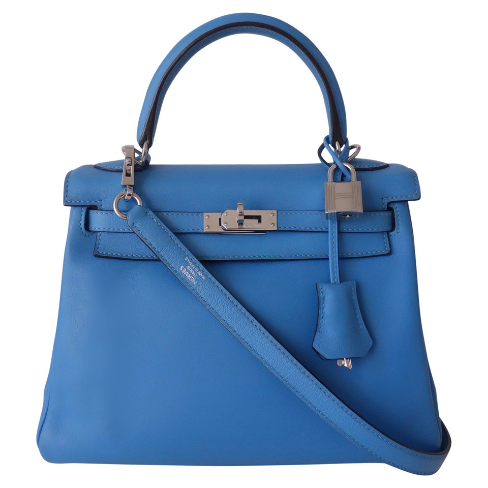 Hermès Handtas Leer in Blauw