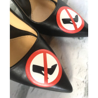 Moschino Sandals Leather in Black