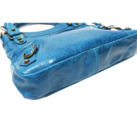 Balenciaga Clutch Bag Leather in Turquoise
