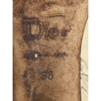 Christian Dior Pumps/Peeptoes aus Leder in Beige