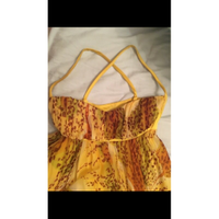 Mara Hoffman Kleid aus Seide in Gelb