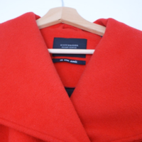 Maison Scotch Coat in red