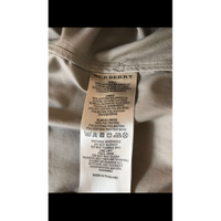 Burberry Jacke/Mantel aus Baumwolle in Beige